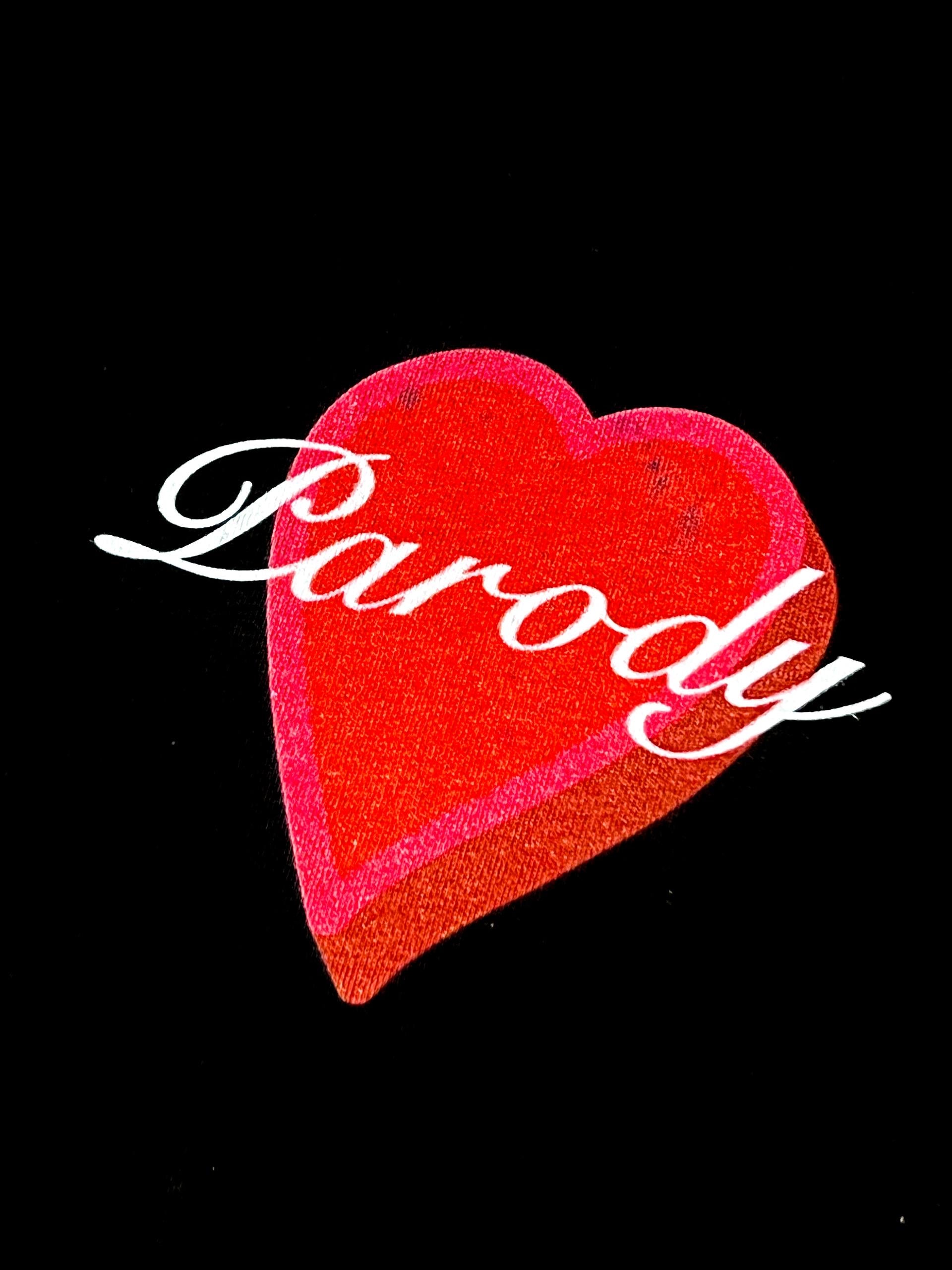 PARODY SMILEY FACE DESIGN 014 BLACK T SHIRT