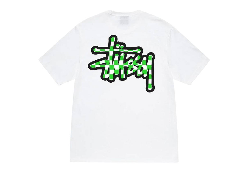 Stüssy Checker Stock Tee White