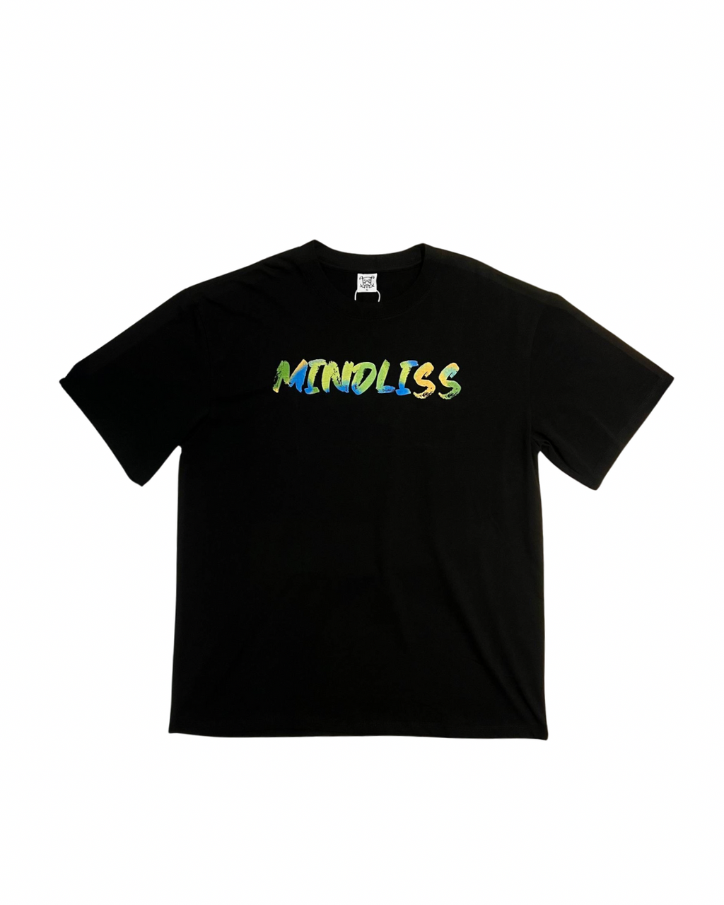 MINDLESS PAINTED MULTICOLOUR LOGO TEE BLACK
