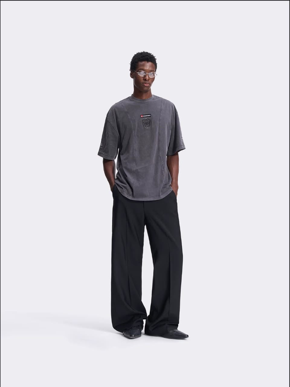 Masonprince Star Player Season Dual Star Goalkeeper Short-Sleeve Tee Iron Grey