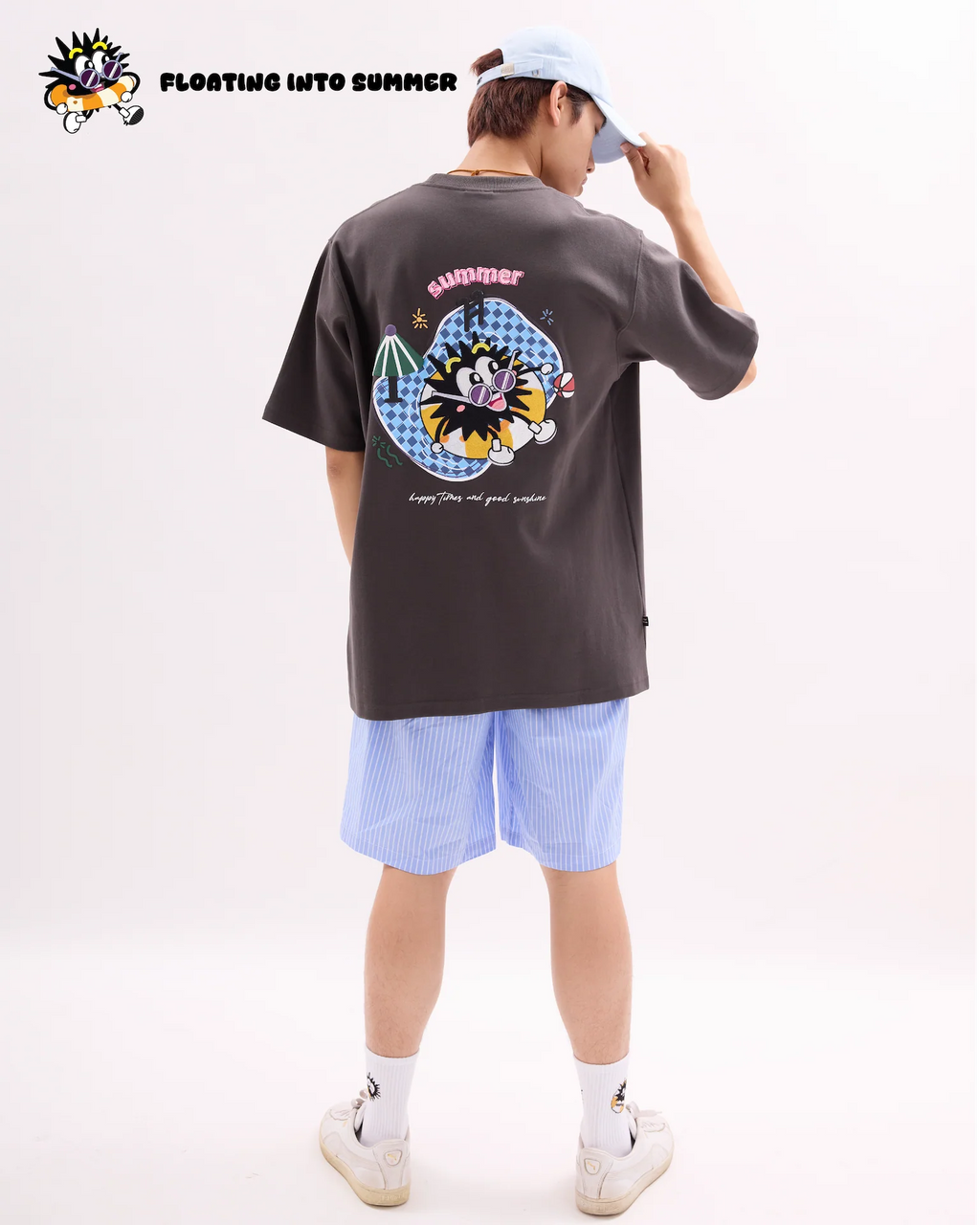 KEYNOTE Floting Into Summer Tee Grey