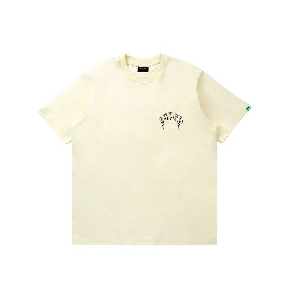 EGLAF RC EMBROIDERY LOGO TEE CREAM