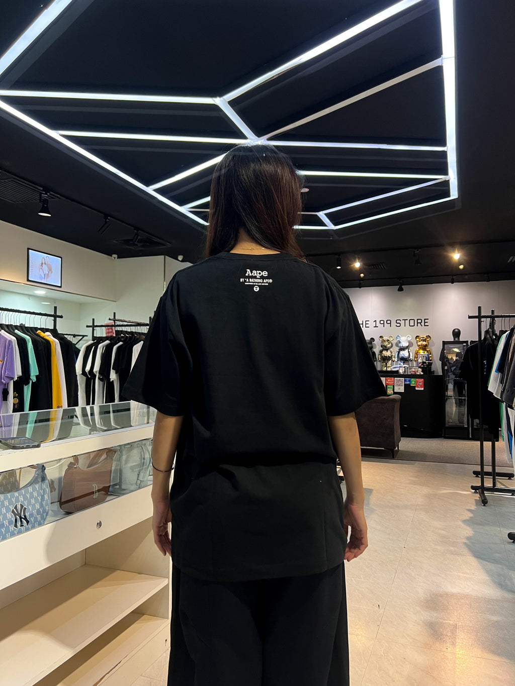 BAPE AAPE CAMO TEE BLACK