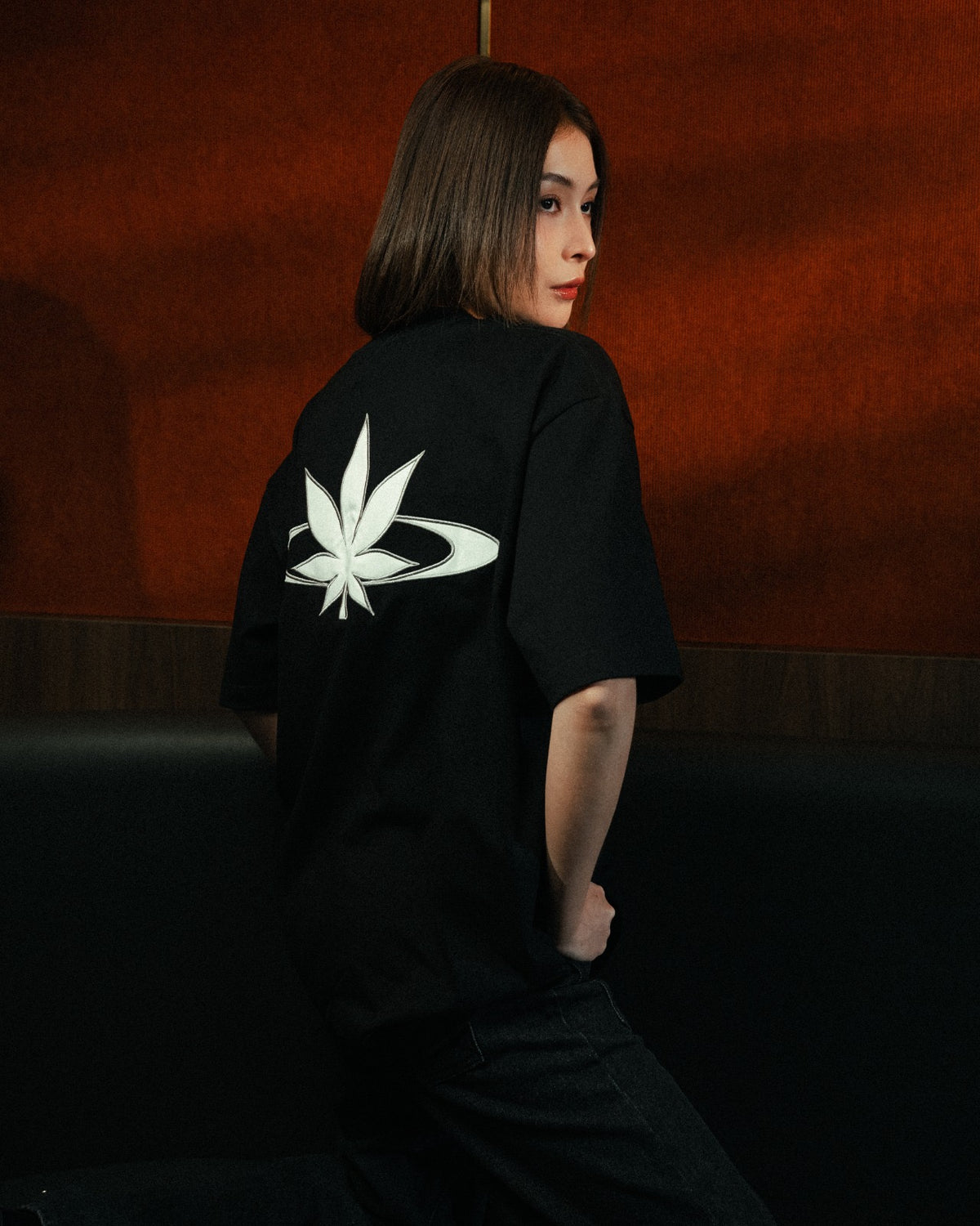 STONED&CO : BS LOGO OVERSIZED TEE BLACK