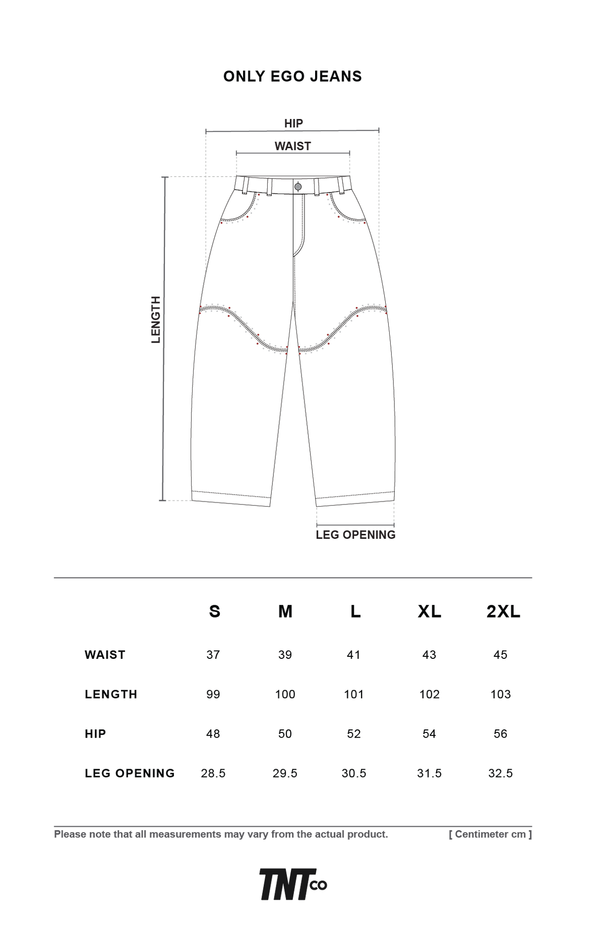 TNTCO ONLY EGO JEANS BLACK