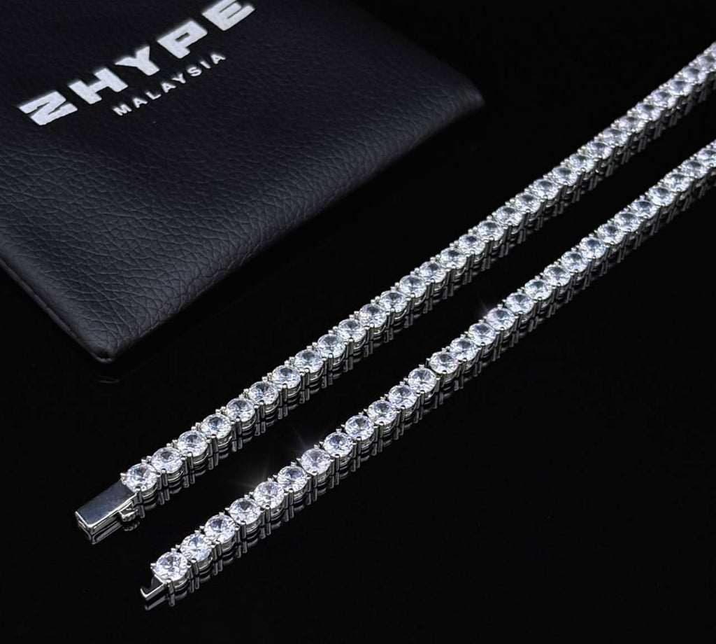 Tennis Chain (Silver) 5mm