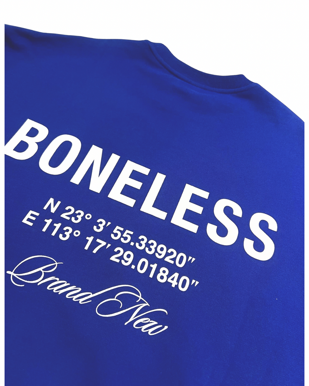 BONELESS GEOGRAPHIC SWEATER BLUE