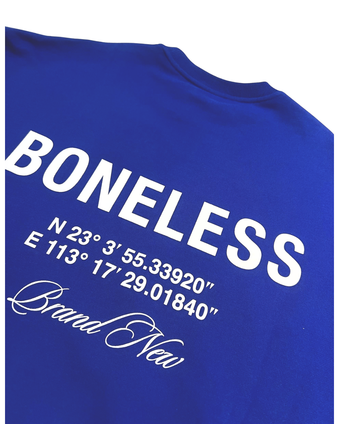 BONELESS GEOGRAPHIC SWEATER BLUE