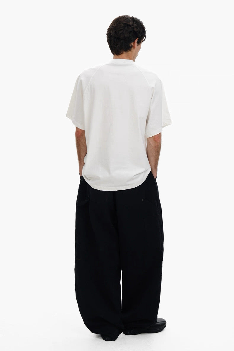 MASONPRINCE ICONIC EMBROIDERED LOGO WHITE TEE