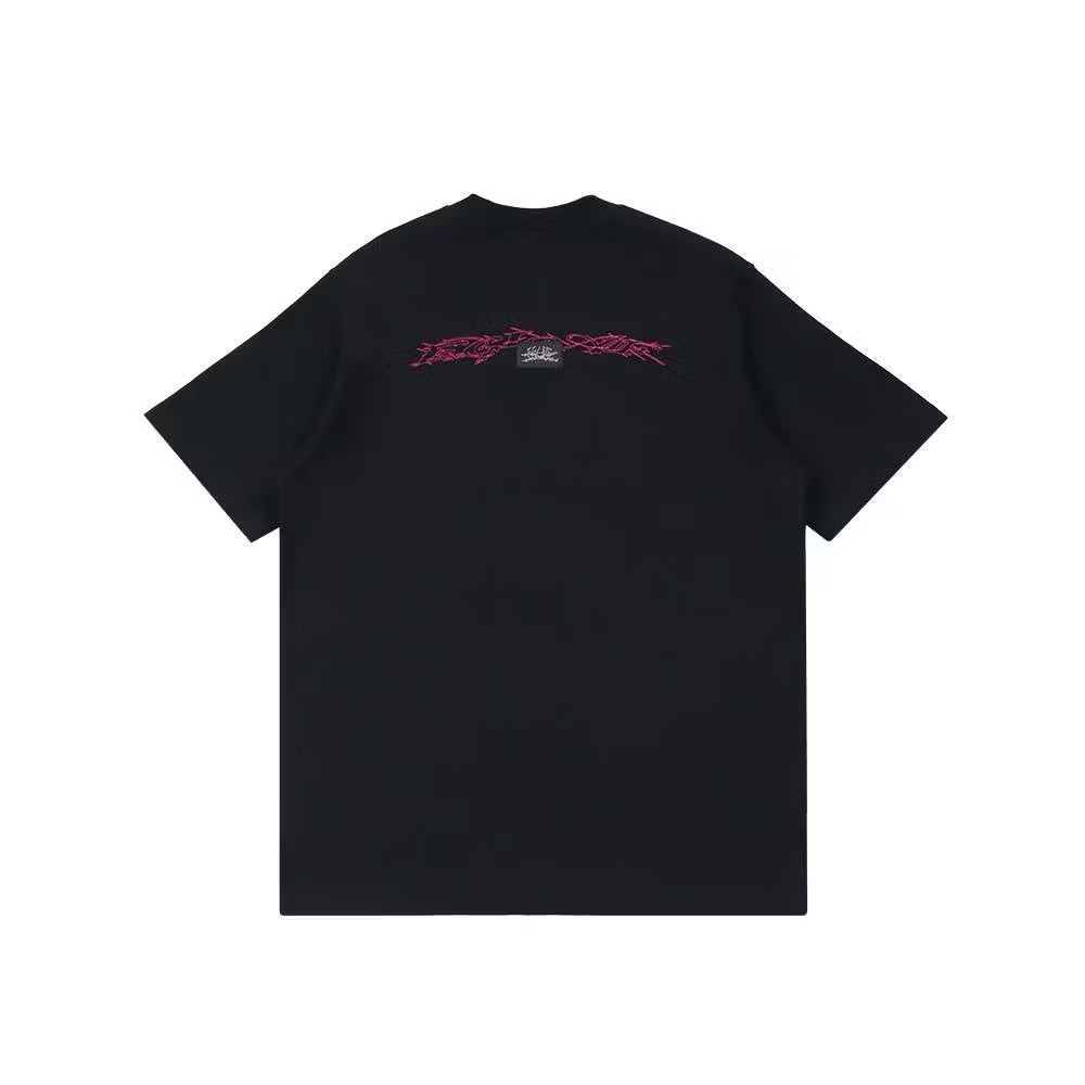 EGLAF THORNSCRIPT TEE BLACK