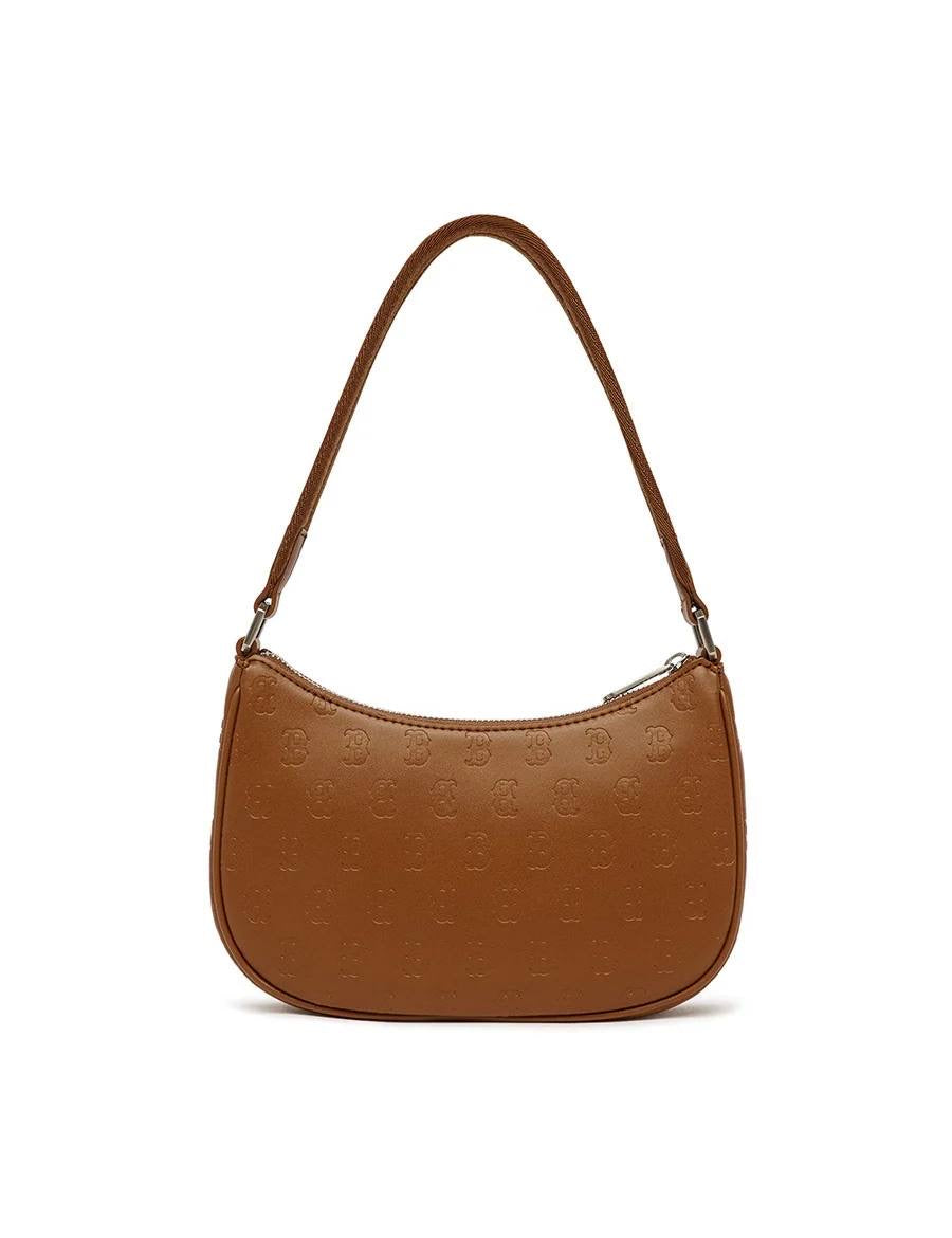 MLB BOSTON HOBO BAG BROWN