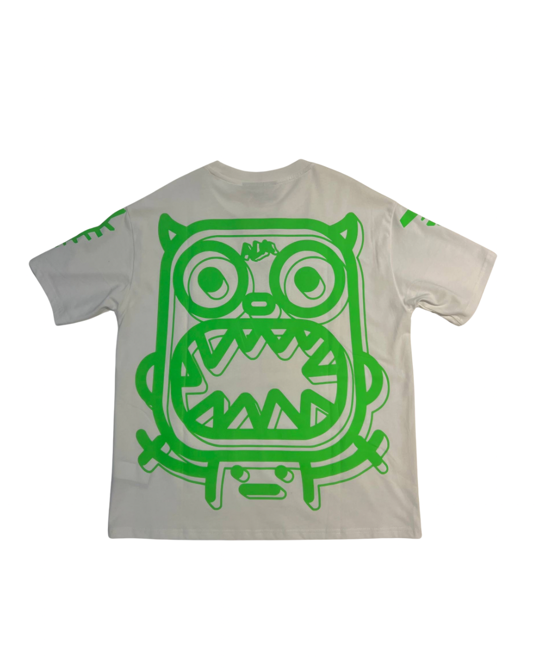 Calmmind Basic Green Monster T-shirt White