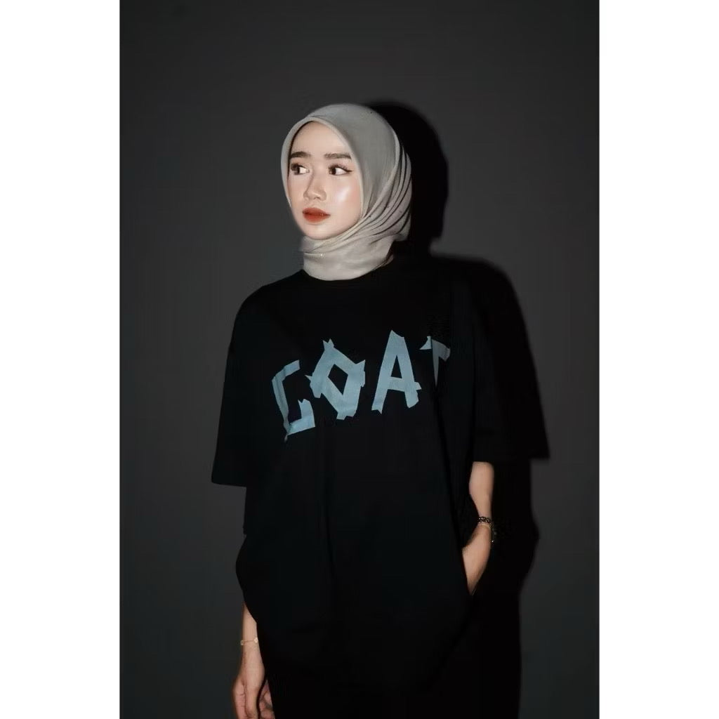 GOAT RAW EDGE BLACK T SHIRT