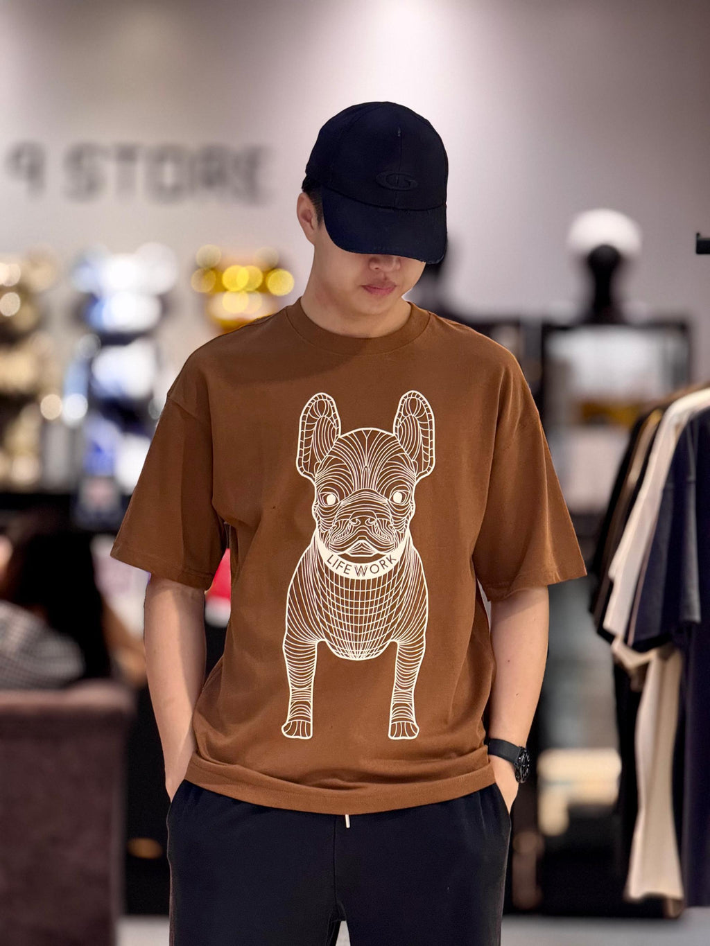 Lifework Big Dogo Logo Brown Tee