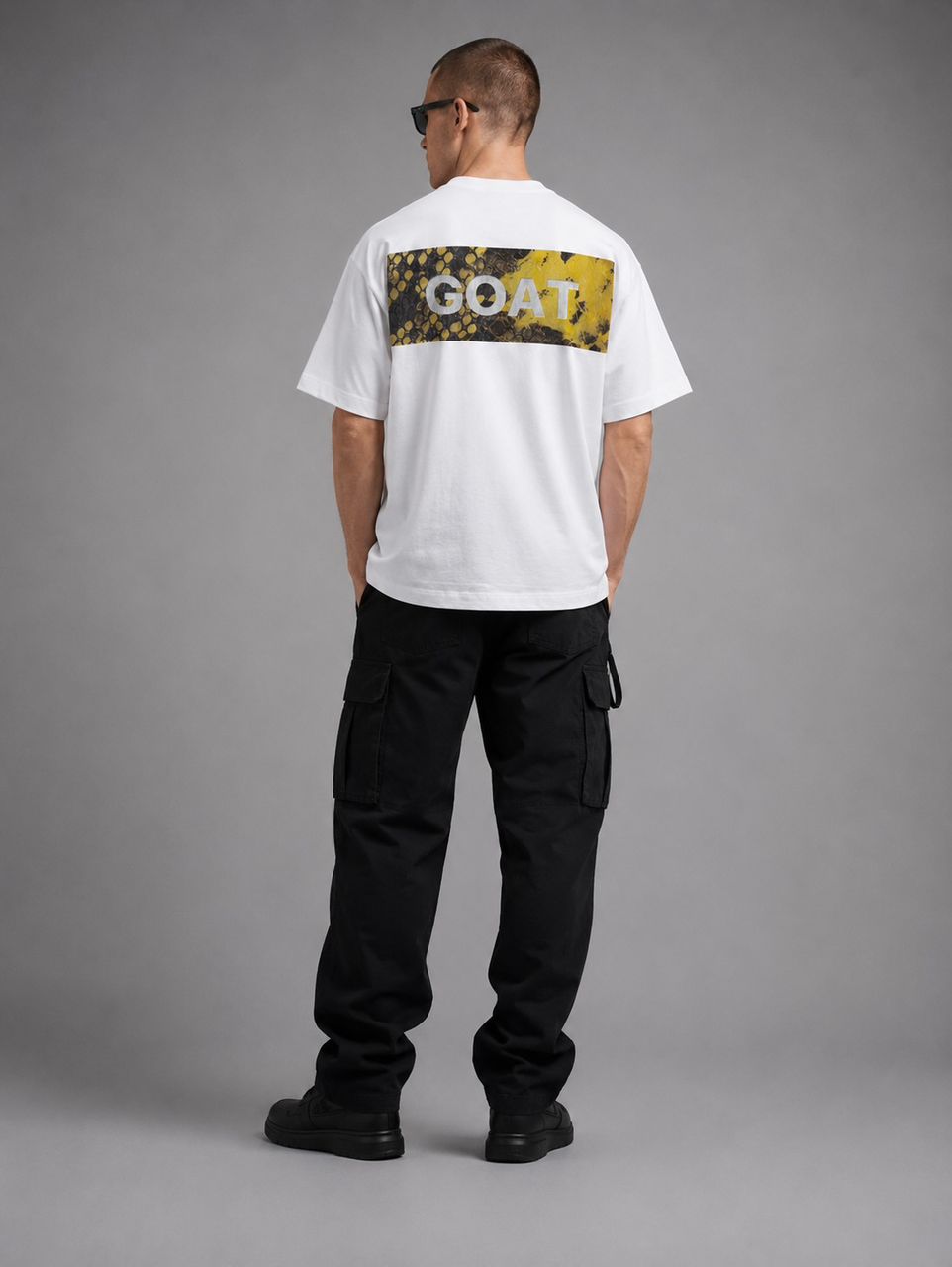 GOAT SNAKESKIN TEE WHITE