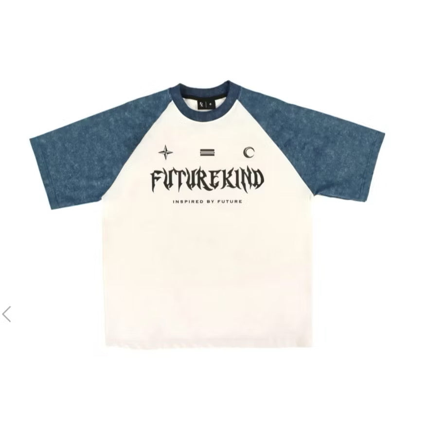 FUTURE KIND RETRO WASHED BLUE TEE