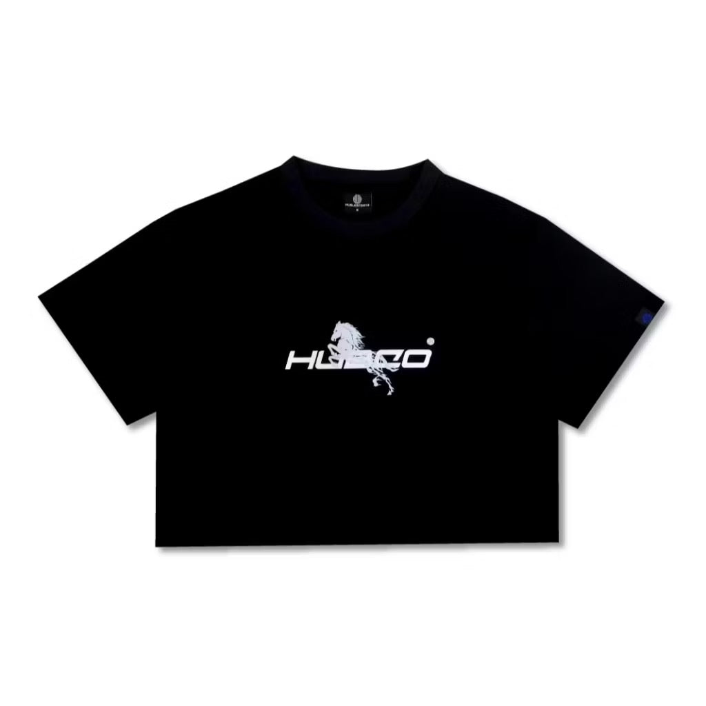 HUBCO FORTUNE STALLION CROP TOP BLACK