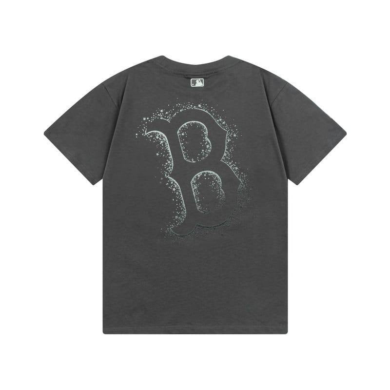 MLB SPRAY BOSTON LOGO TEE GREY