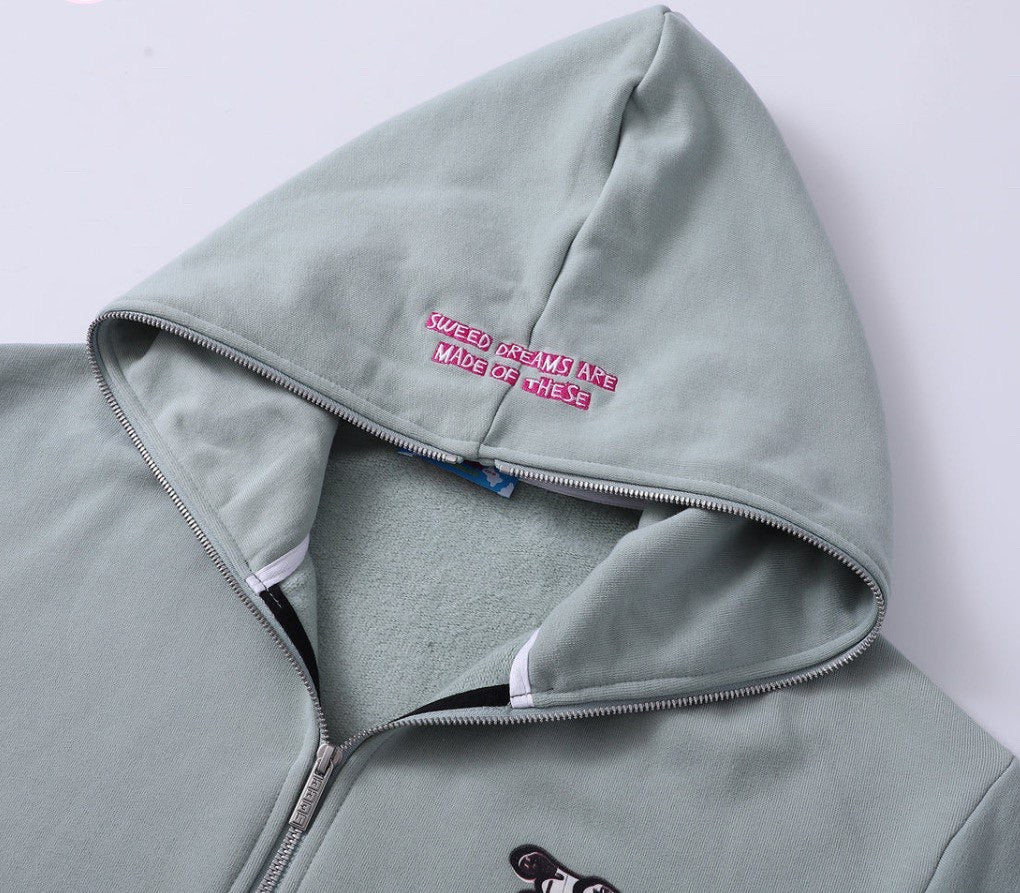 SWEED IRIEWATA x SWEED ZIP UP HOODIE GREEN