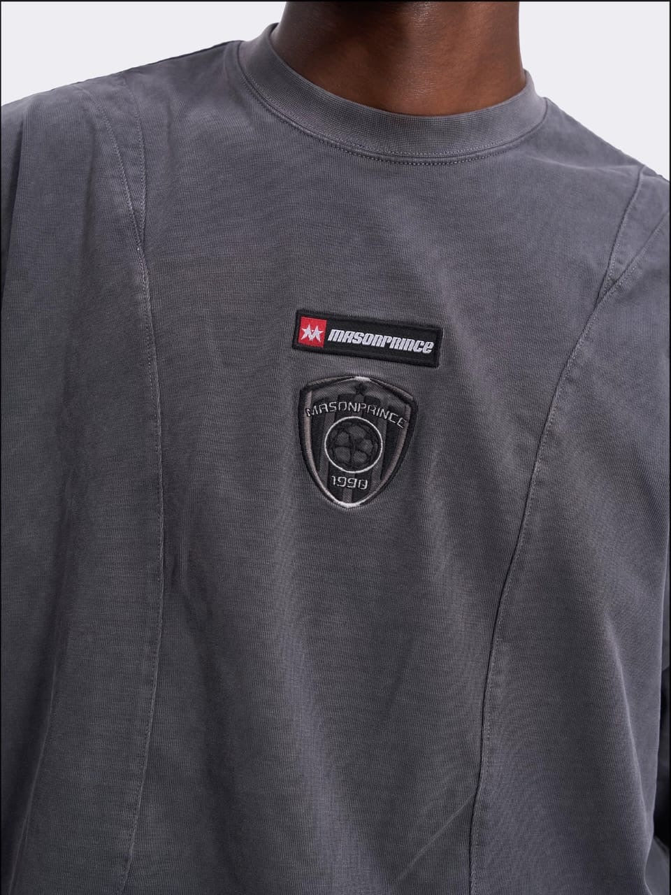 Masonprince Star Player Season Dual Star Goalkeeper Short-Sleeve Tee Iron Grey
