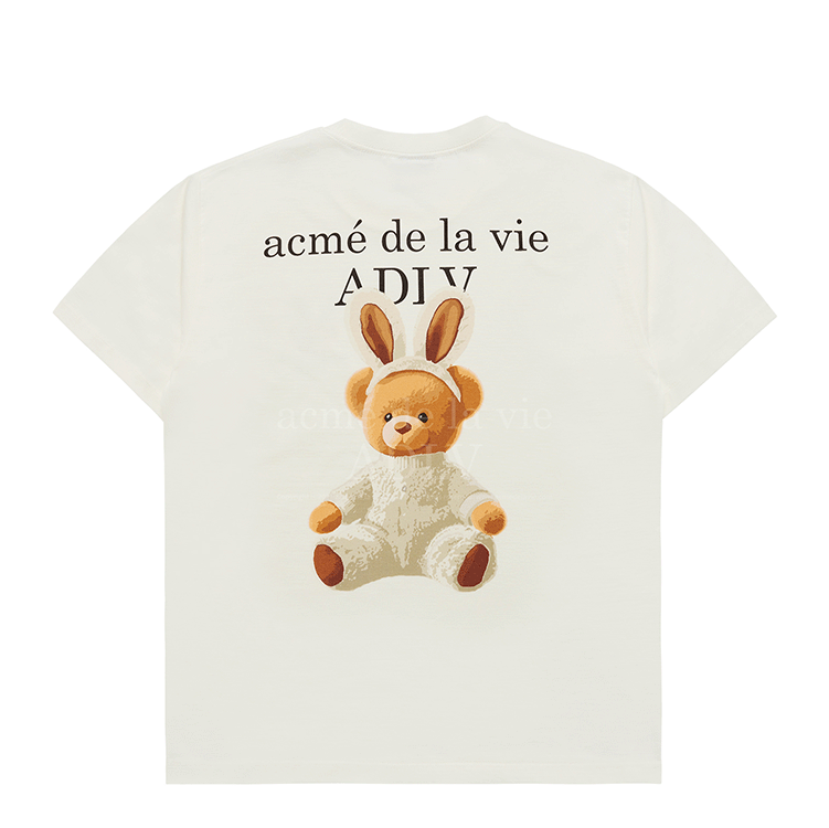 ADLV RABBIT BEAR DOLL WHITE TEE