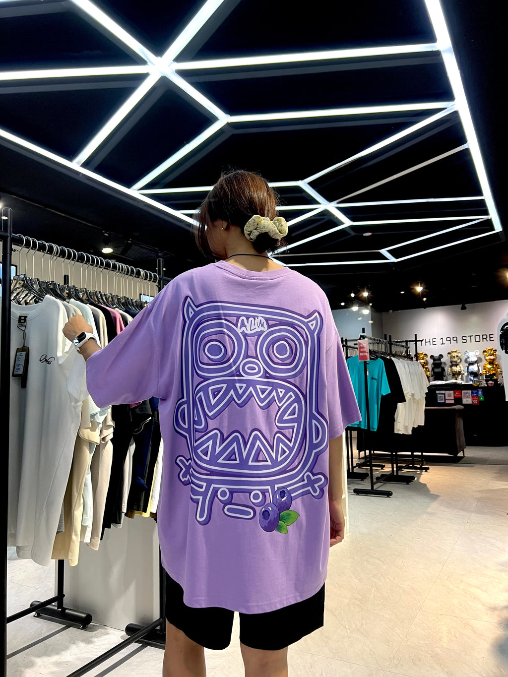 CALMMIND Monster Floral Purple Tee