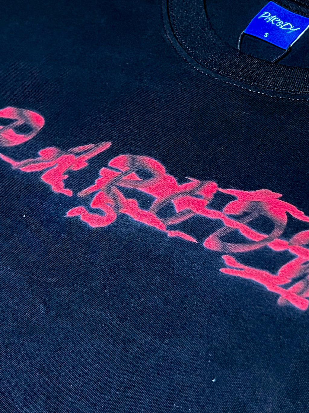 PARODY SMILEY FACE DESIGN 013 BLACK T SHIRT