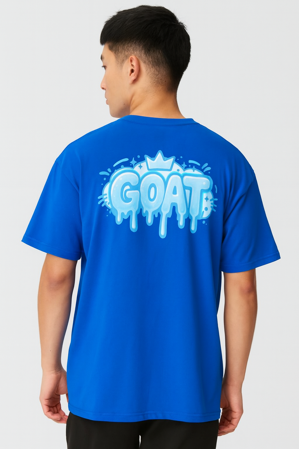 GOAT DRIP KING T SHIRT BLUE