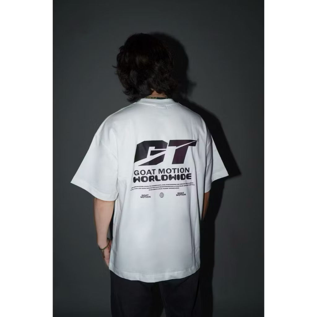 GOAT MOTION GLOBAL WHITE T SHIRT