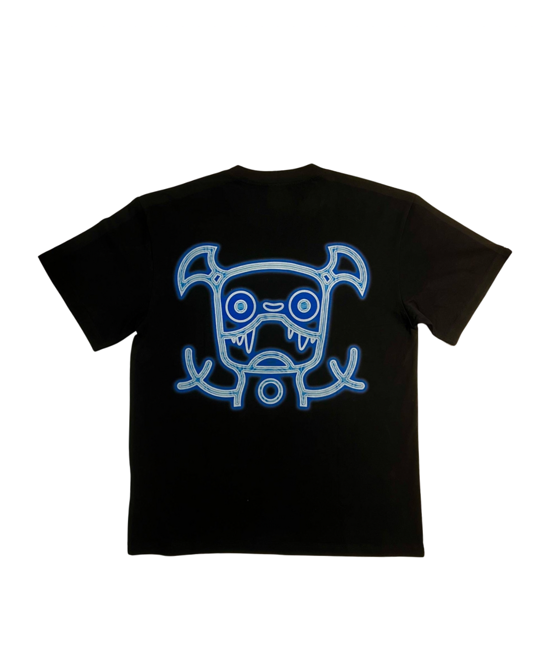 MINDLESS CYBORG BLUE LOGO TEE BLACK