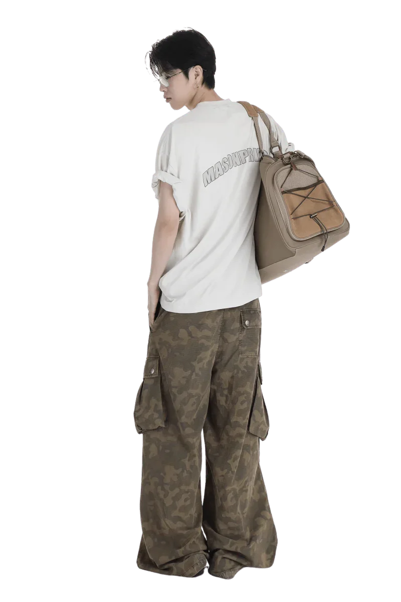 MASONPRINCE CURVED LOGO WHITE TEE