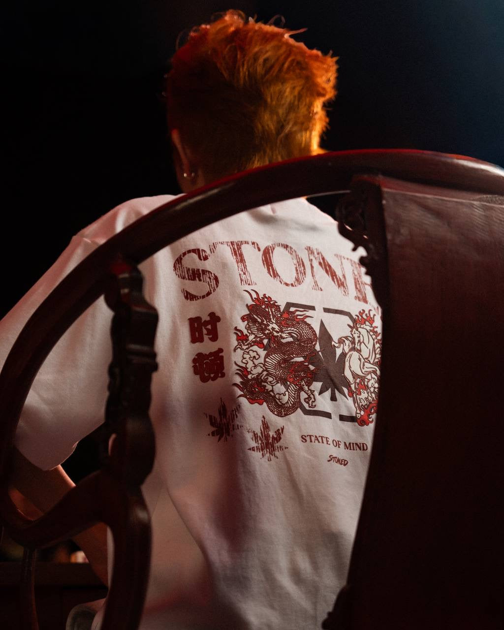 STONED & CO 26: DARK HORSE MYTH WHITE TEE