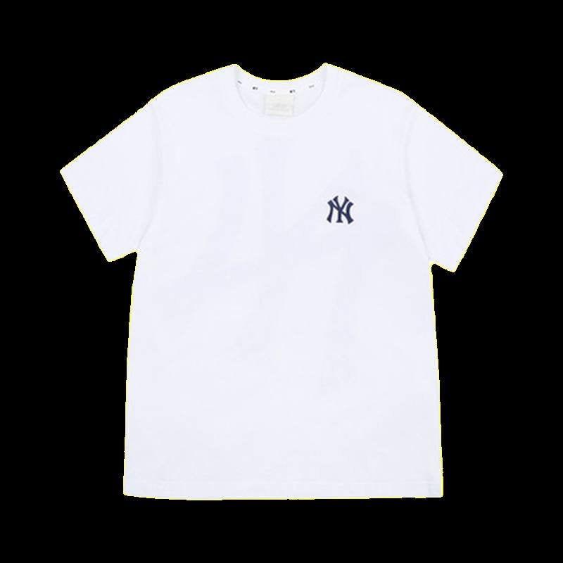 MLB BLUE NY MONOGRAM TEE WHITE