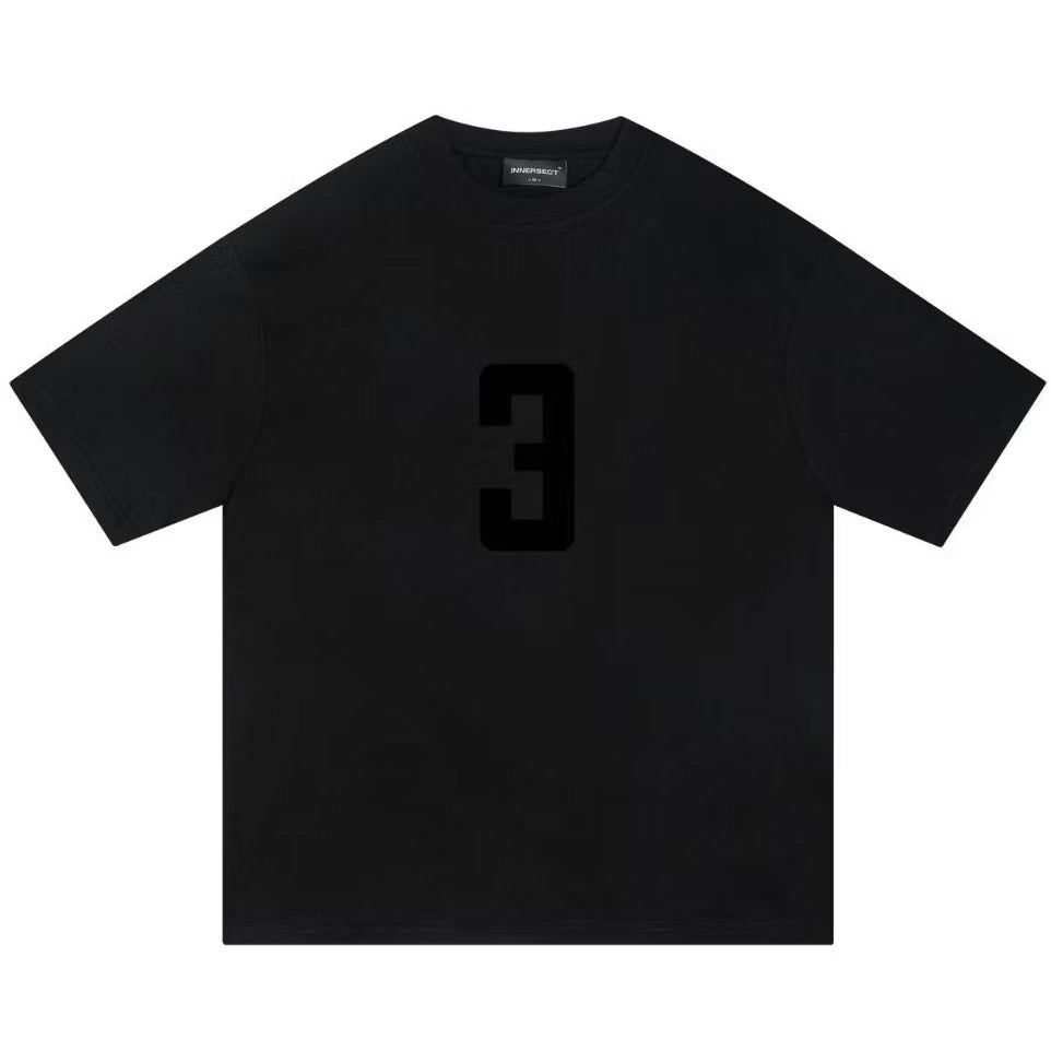 INNERSECT THE THREE LOGO WITH 3 DOTS BLACK T SHIRT