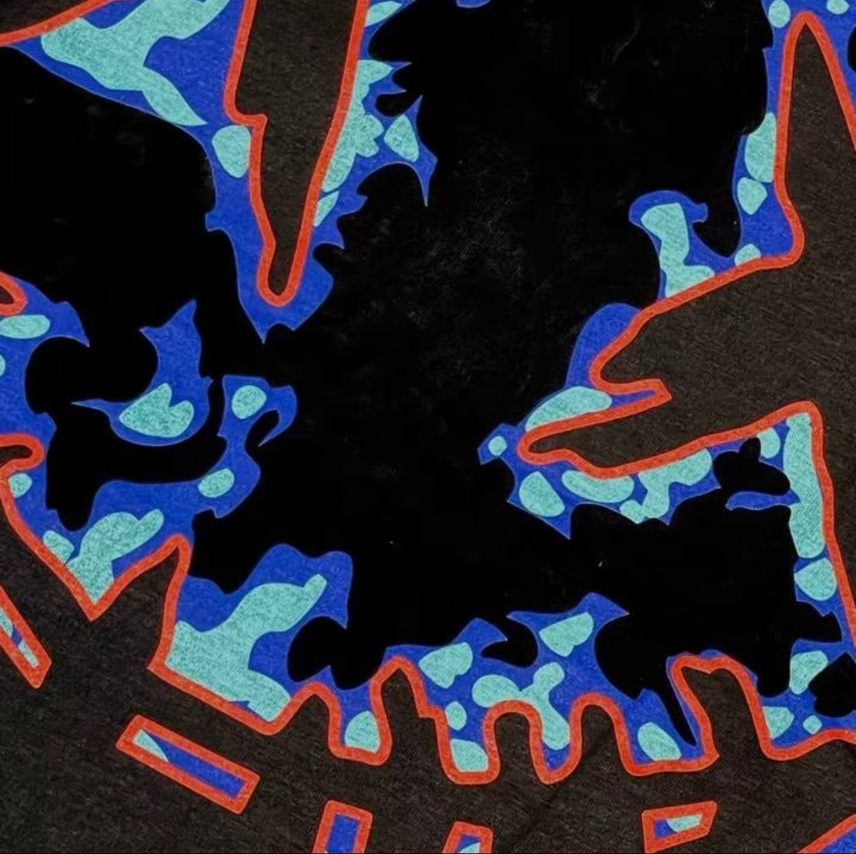 PARODY SMILEY FACE DESIGN 033 BLACK T SHIRT