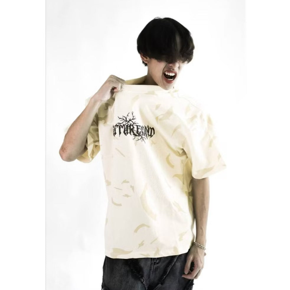 FUTURE KIND TIME CRACK ESSENTIAL CREAM TEE
