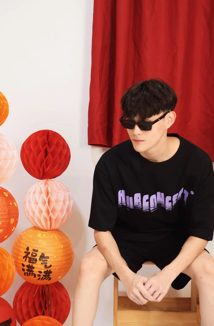 HUBCO NIGHTFALL FLUX TEE BLACK