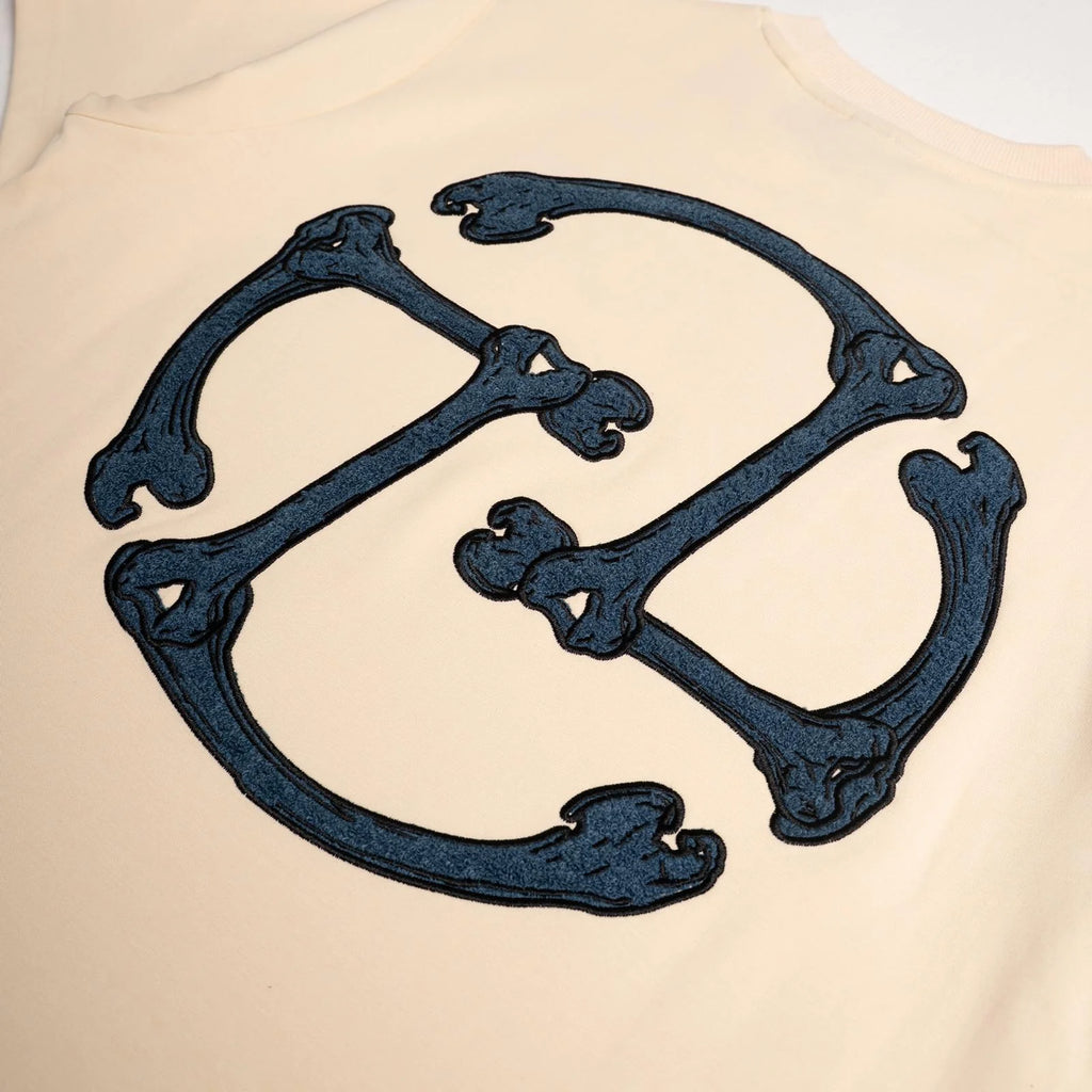 TNTCO SS26 Skeleton Logo Tee (Beige)