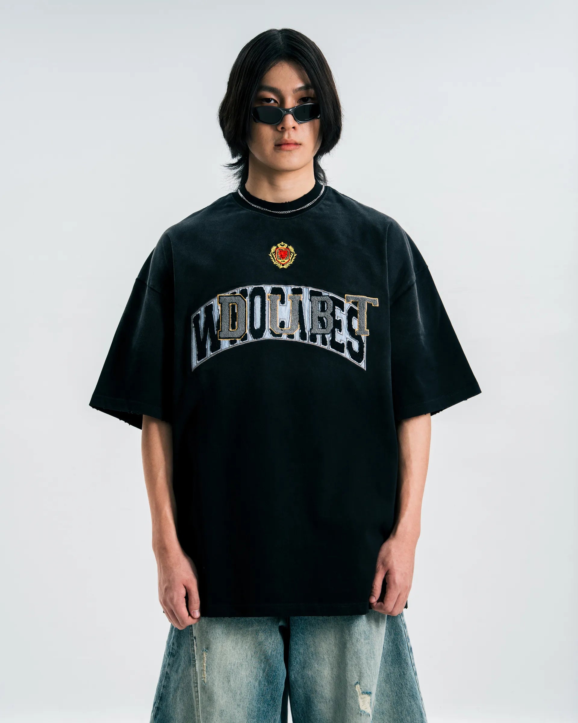WHOCARES DOUBT PATCH TEE BLACK