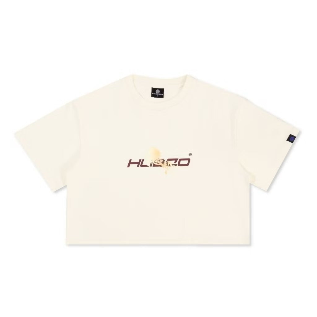 HUBCO FORTUNE STALLION CROP TOP BEIGE
