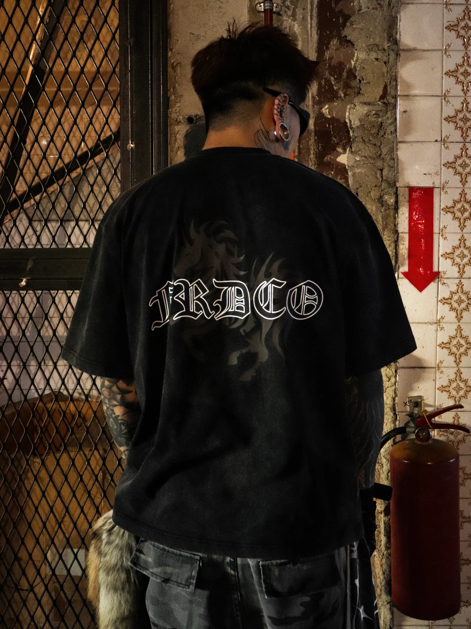 FRDCO EMP WASHED TEE BLACK