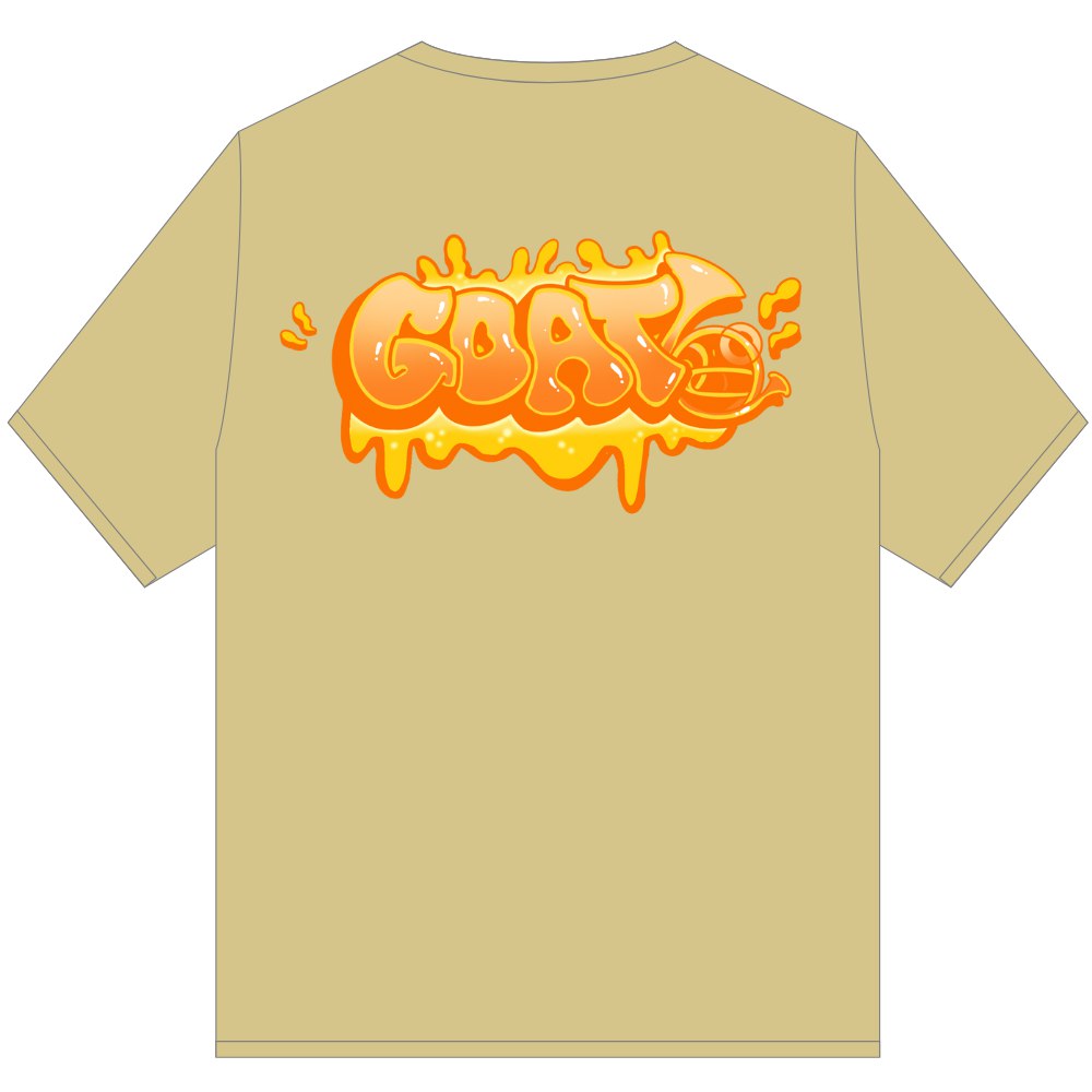 GOAT DRIP KING T SHIRT KHAKI