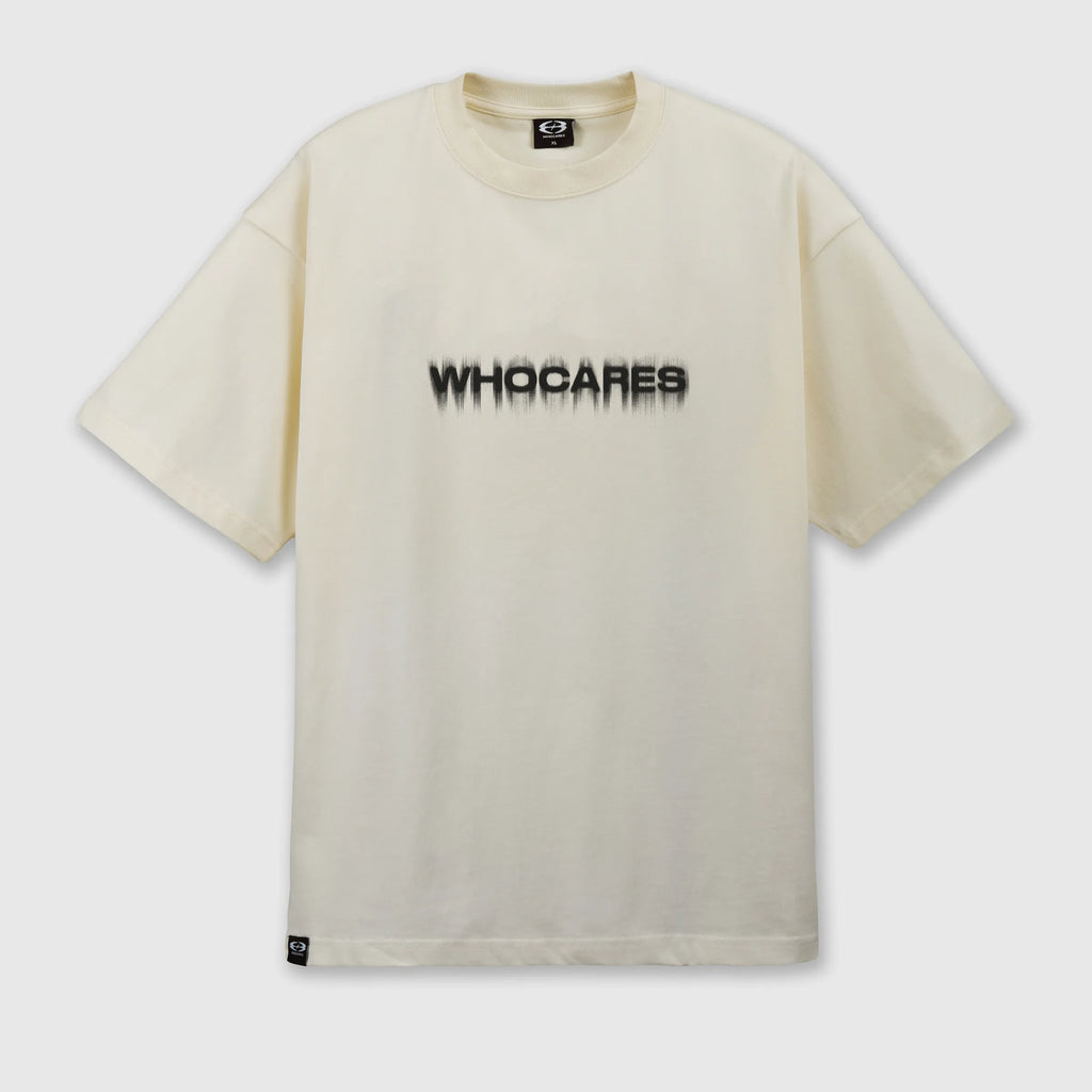 WHOCARES STATIC MOTION  TEE BEIGE