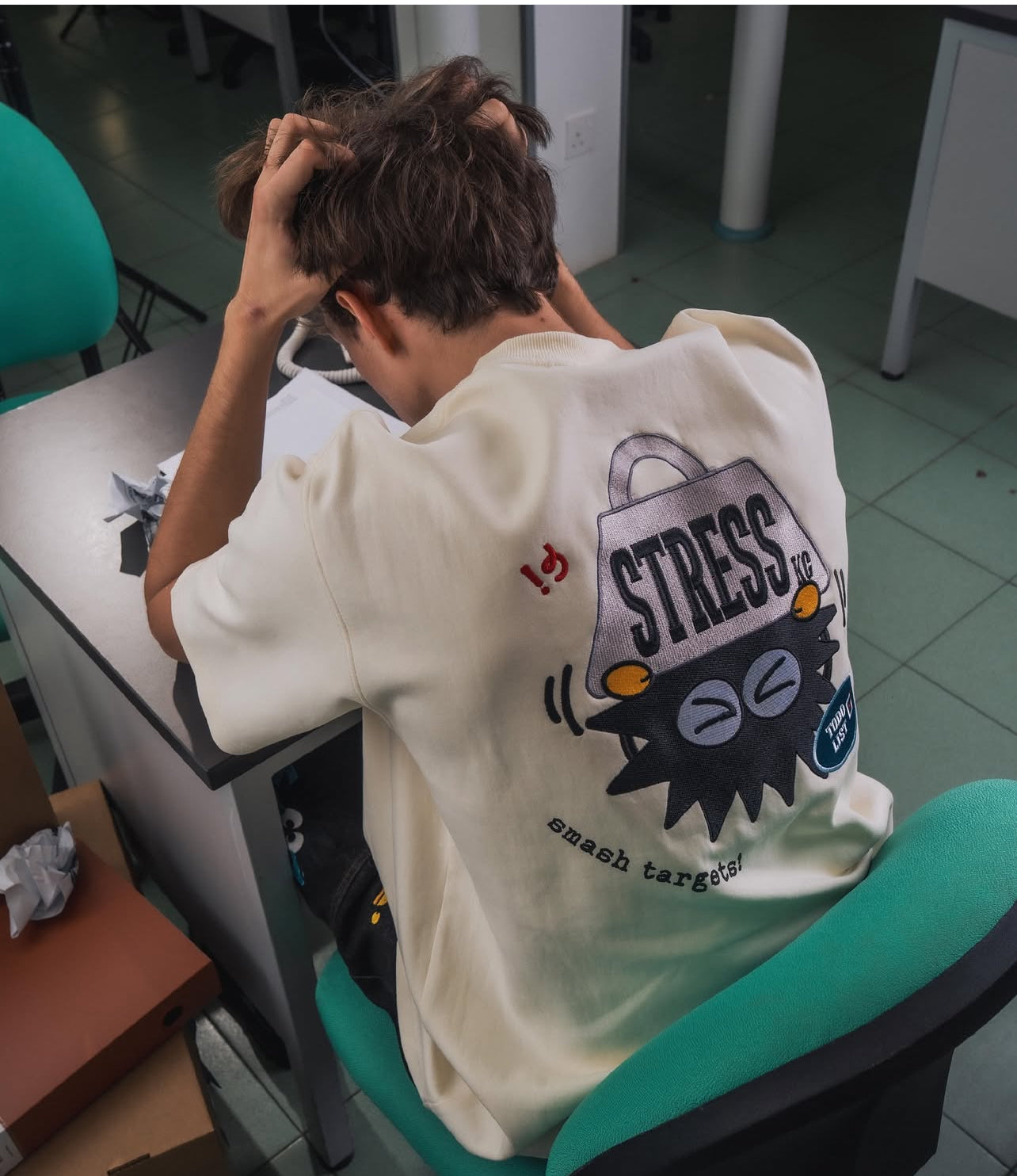 KEYNOTE MEETING FACE TEE CREAM