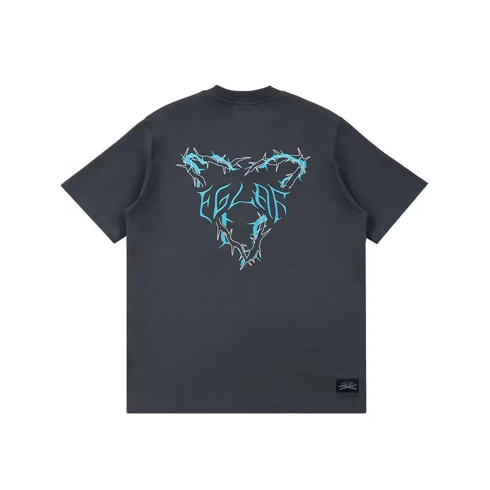 EGLAF THORN LOGO TEE COOL GREY