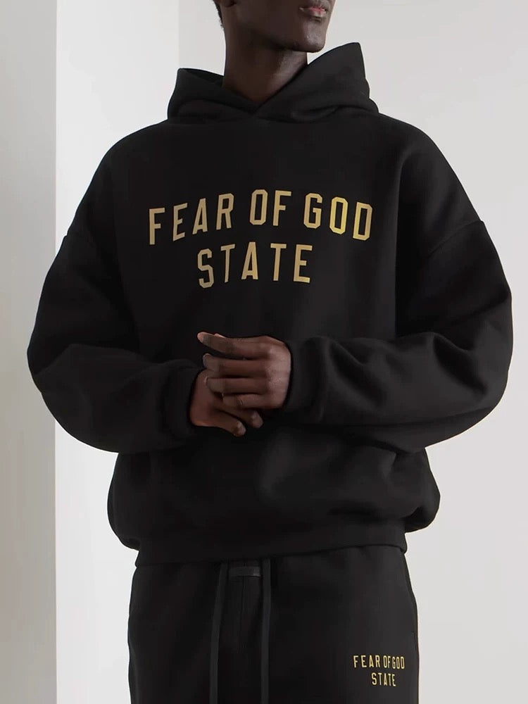 Fear of God Essentials Fleece Hoodie Black (FW24)