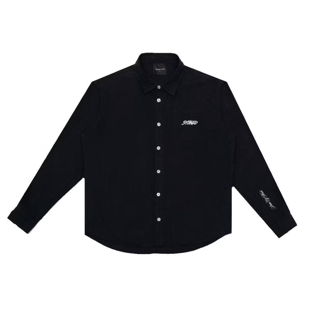 Stoned & Co. Blessed25 long-sleeve shirt Black