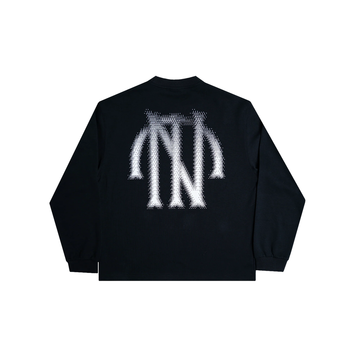 TNTCO FADING LOGO LONG SLEEVE TEE BLACK
