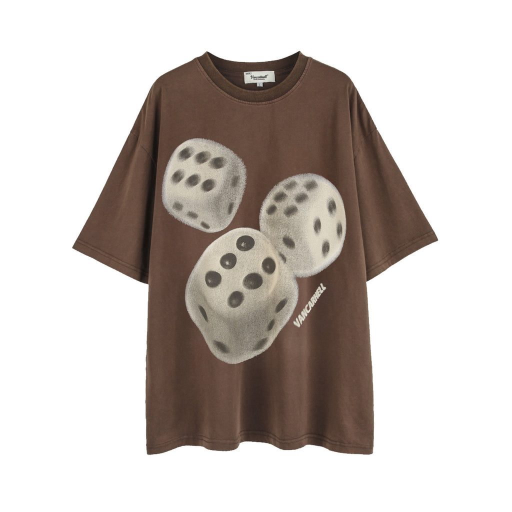 DICE 666 BROWN T SHIRT (PRE-ORDER)