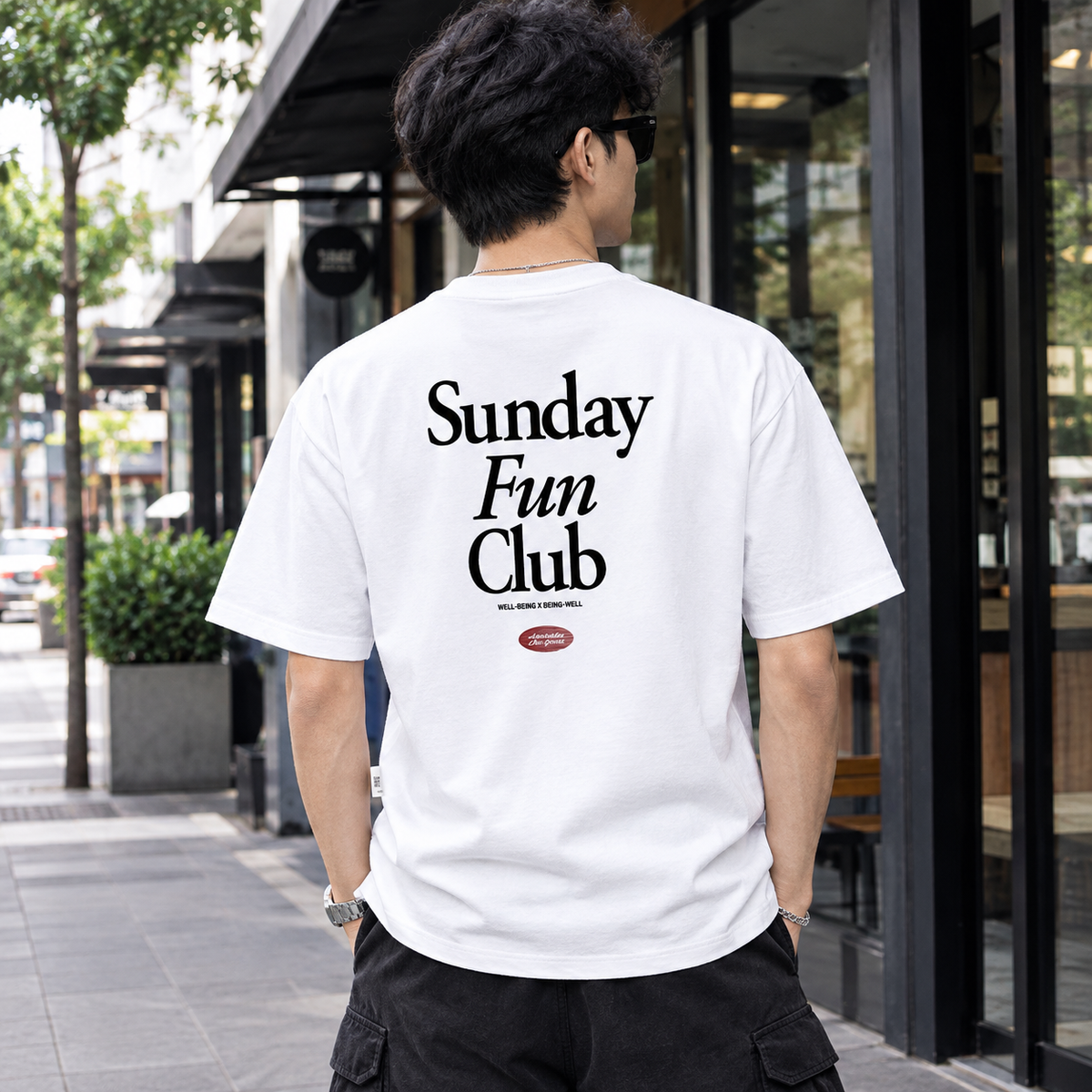 BELLKENIDEA SUNDAYFUNCLUB TEE WHITE